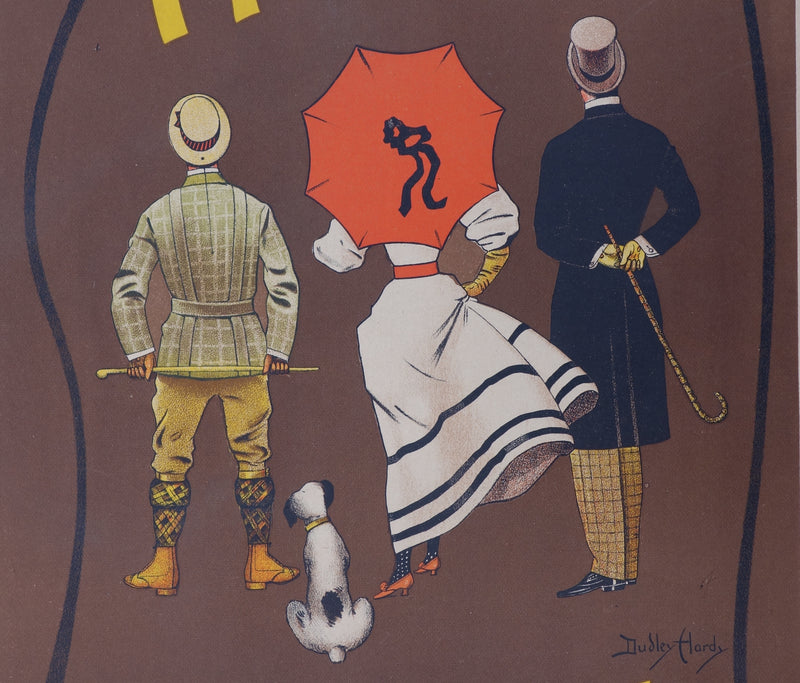 ADA Dudley HARDY, Cheerful Girl, 1895, Original signed lithograph
