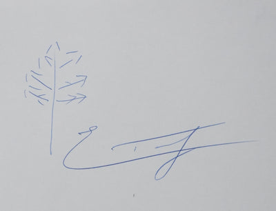 Autographe original de Éric TABARLY (vue générale) - Crédit photo : Galerie Art.Paris