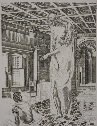 Albert DECARIS : L'image de la France pillée, Gravure originale signée