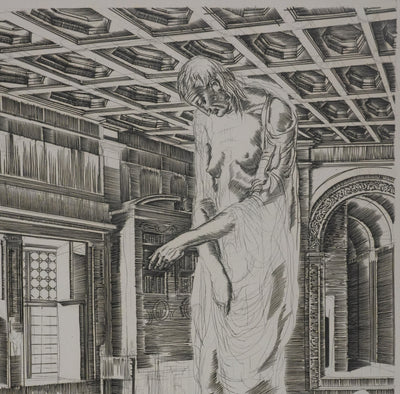 Albert DECARIS : L'image de la France pillée, Gravure originale signée