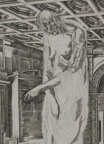 Albert DECARIS : L'image de la France pillée, Gravure originale signée