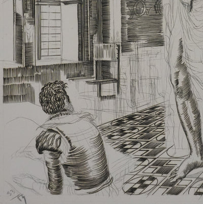 Albert DECARIS : L'image de la France pillée, Gravure originale signée