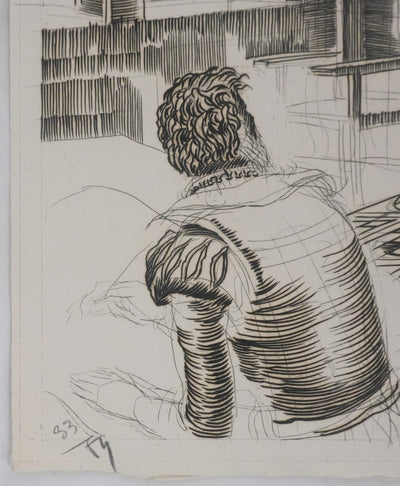 Albert DECARIS : L'image de la France pillée, Gravure originale signée