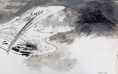 Maurice GENIS : L'oiseau, Dessin original signée