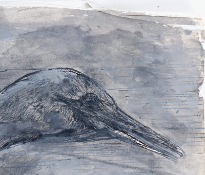 Maurice GENIS : L'oiseau, Dessin original signée