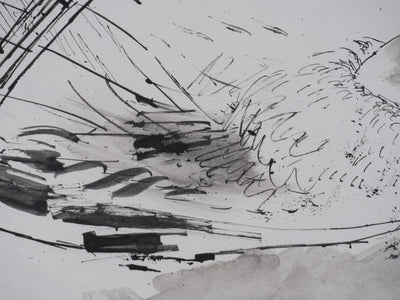 Maurice GENIS : L'oiseau, Dessin original signée