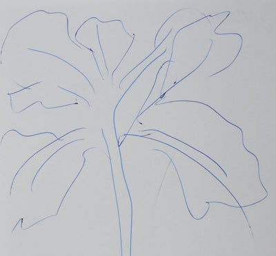Julien BERTHEAU : L’arbre du large, Autographe et dessin original signé