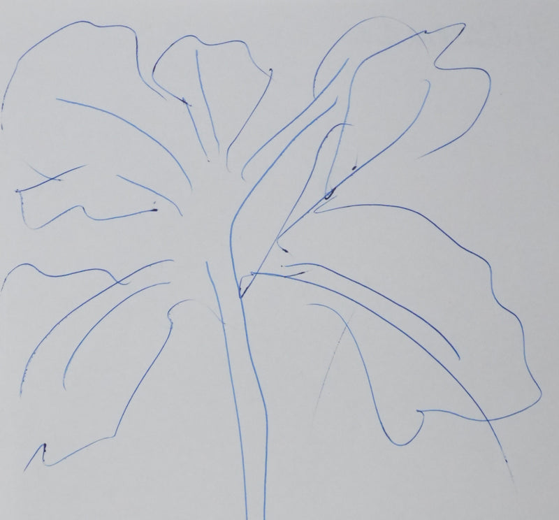 Julien BERTHEAU : L’arbre du large, Autographe et dessin original signé