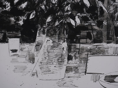 Maurice GENIS : Le bouquet, Dessin original signé