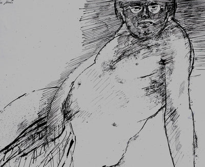 Maurice GENIS : Nu masculin, Dessin original signé