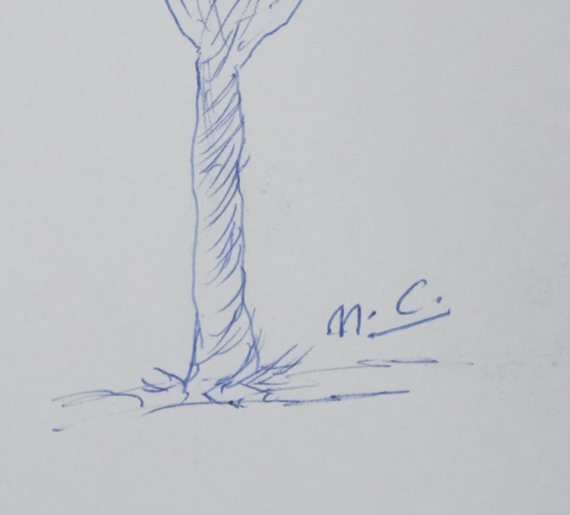 Autographe original de Norbert CASTERET (photo de détail 4) - Crédit photo : Galerie Art.Paris