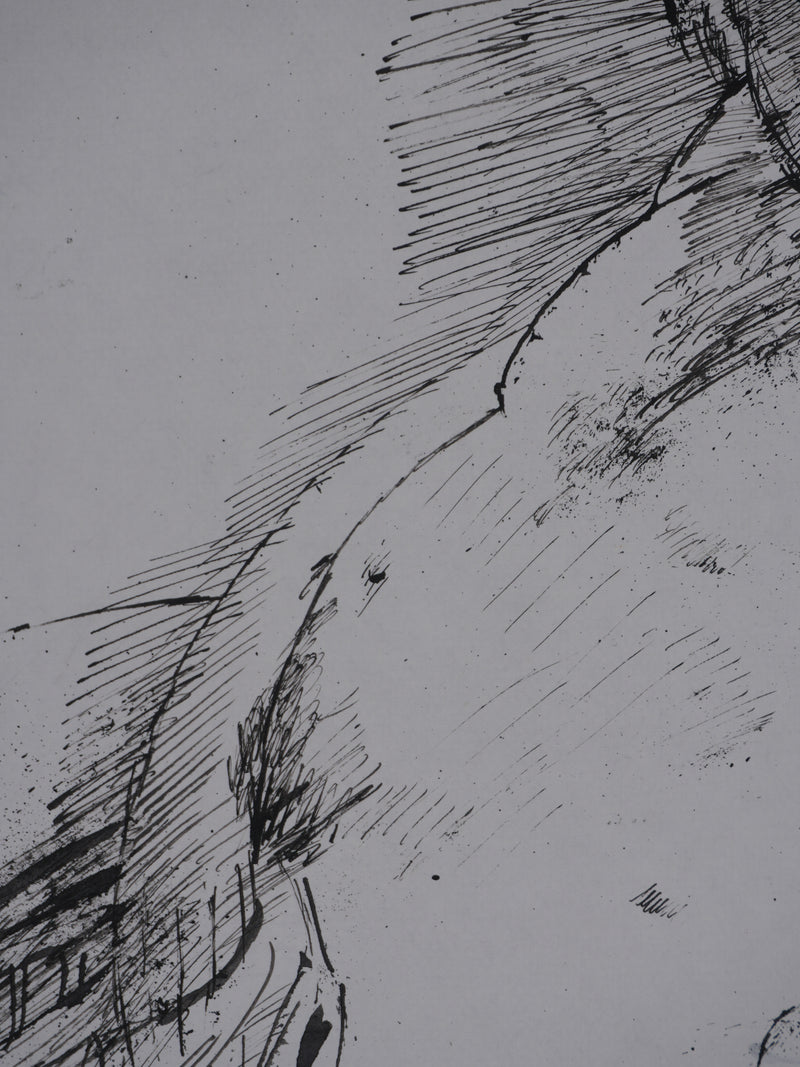 Maurice GENIS : Nu masculin, Dessin original signé