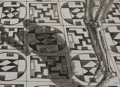 Albert DECARIS : Le squelette de la nuit, Gravure originale signée