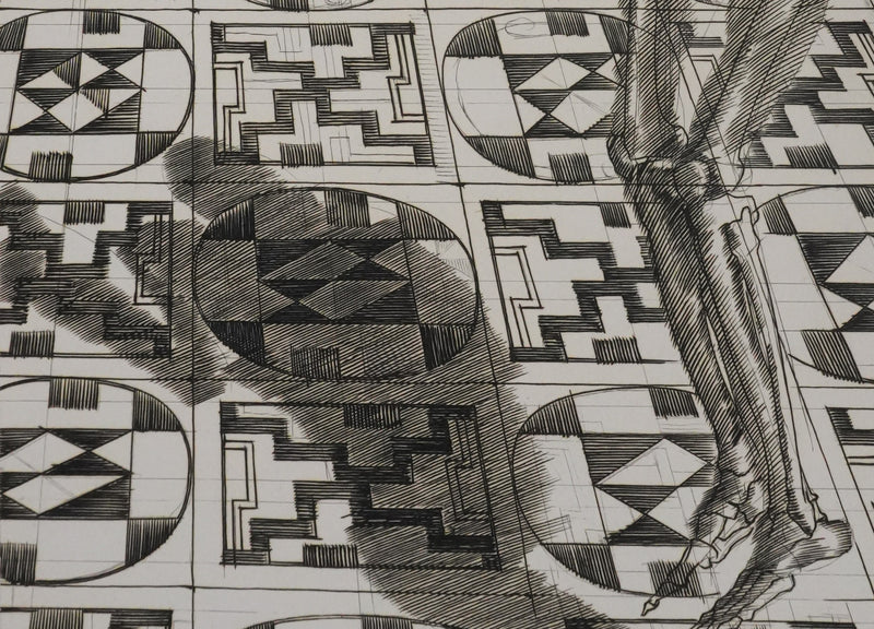 Albert DECARIS : Le squelette de la nuit, Gravure originale signée