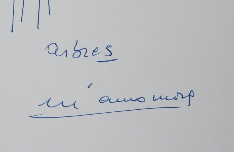 Autographe original de Henri AMOUROUX (photo de détail 3) - Crédit photo : Galerie Art.Paris