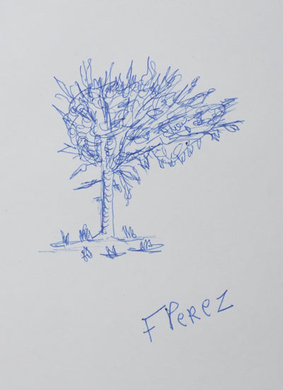 Autographe original de F PEREZ (vue générale) - Crédit photo : Galerie Art.Paris
