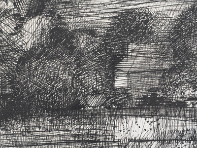 Maurice GENIS : La lisière de foret, Dessin original signé