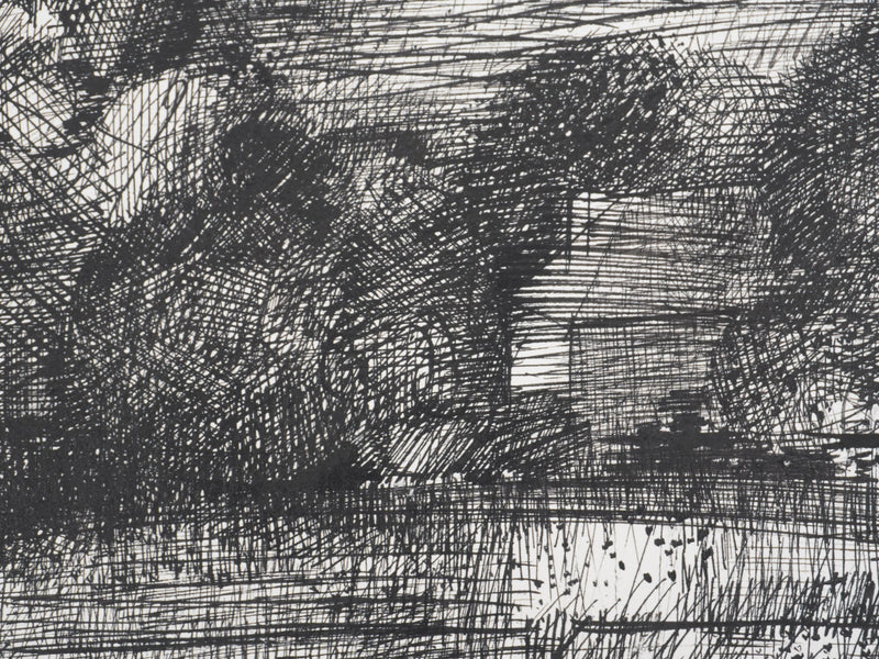 Maurice GENIS : La lisière de foret, Dessin original signé