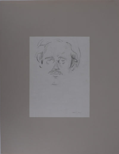 Maurice GENIS : L'intellectuel, Dessin original signé