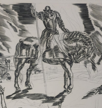 Albert DECARIS : Les assassins, Gravure originale signée