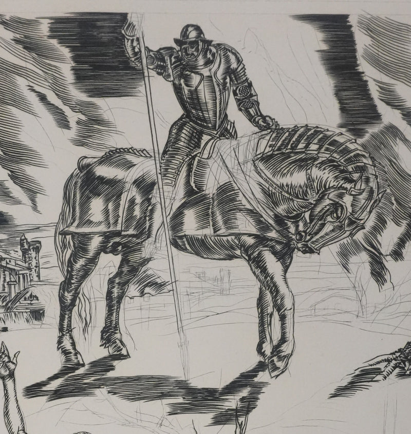 Albert DECARIS : Les assassins, Gravure originale signée