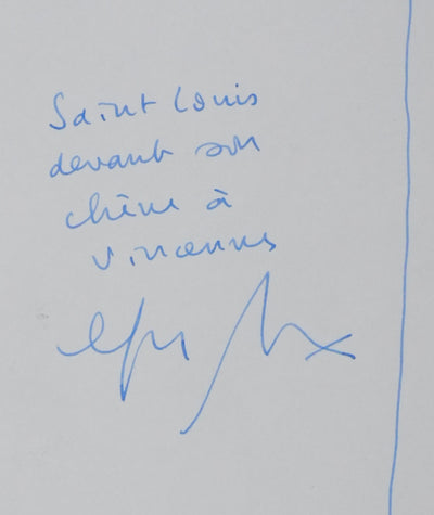 Autographe original de Guy BRETON (photo de détail 2) - Crédit photo : Galerie Art.Paris