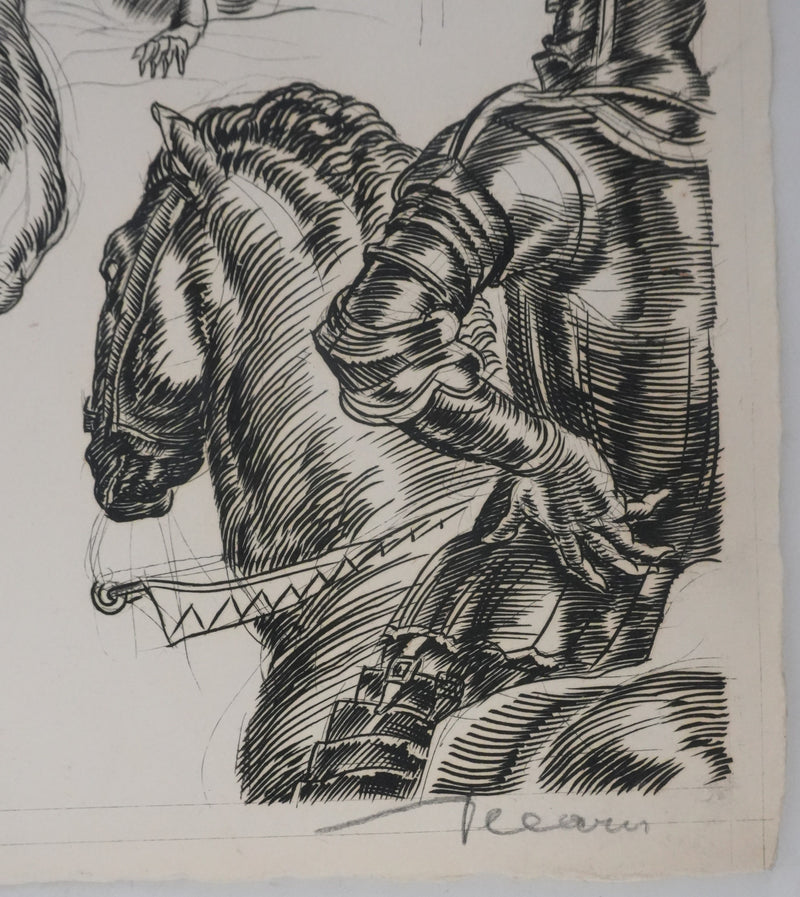 Albert DECARIS : Les assassins, Gravure originale signée