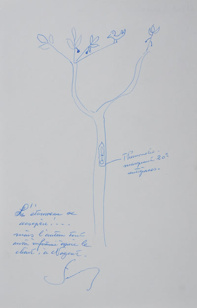 Autographe original de Albert SIMONIN (vue générale) - Crédit photo : Galerie Art.Paris