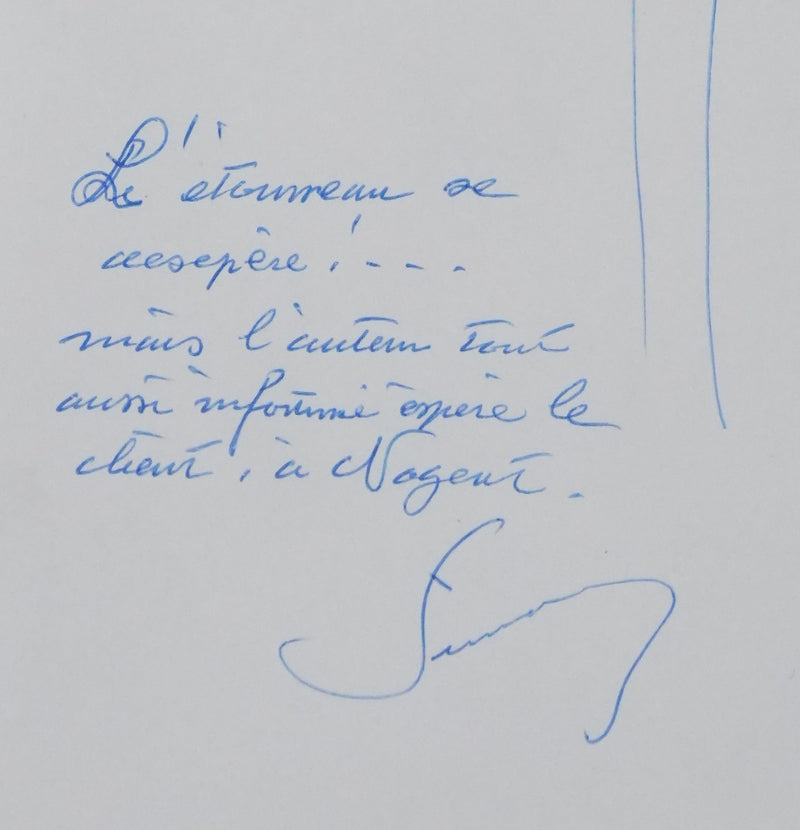 Autographe original de Albert SIMONIN (photo de détail 4) - Crédit photo : Galerie Art.Paris