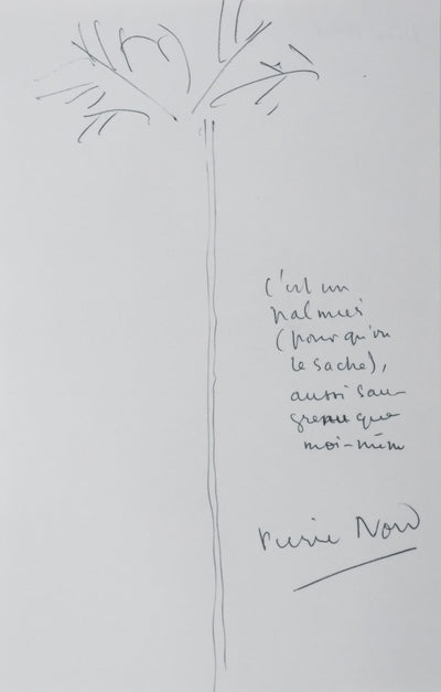 Autographe original de Pierre NORD (vue générale) - Crédit photo : Galerie Art.Paris