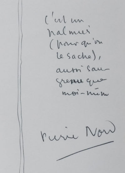 Autographe original de Pierre NORD (photo de détail 2) - Crédit photo : Galerie Art.Paris