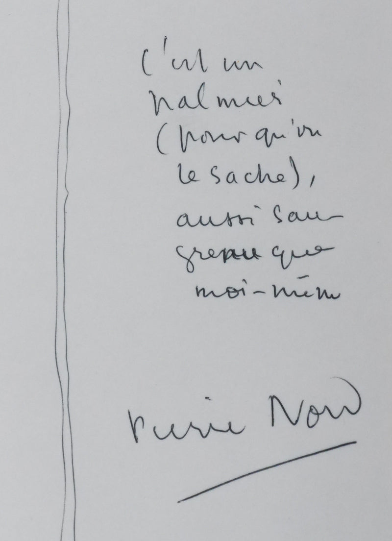 Autographe original de Pierre NORD (photo de détail 2) - Crédit photo : Galerie Art.Paris