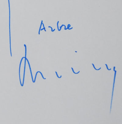 Jean MISTLER : Arbre nuage, Autographe et dessin original signé