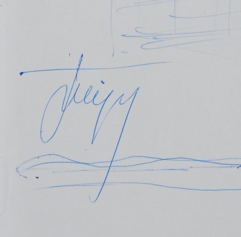 Autographe original de Paul TEITGEN (photo de détail 2) - Crédit photo : Galerie Art.Paris