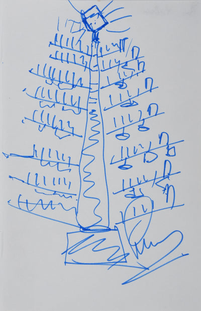 Autographe original de Sven NIELSEN (vue générale) - Crédit photo : Galerie Art.Paris