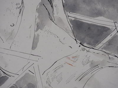 Maurice GENIS : Le lecteur, Dessin original signé