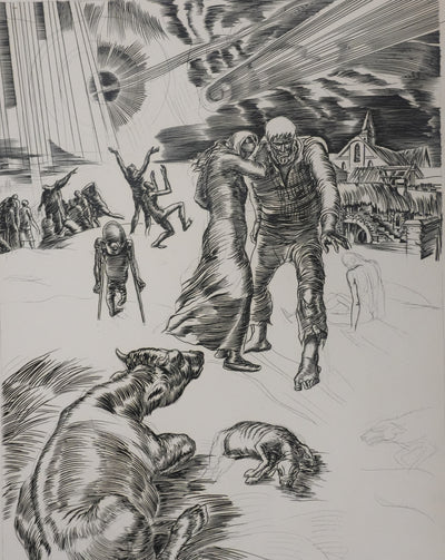 Albert DECARIS : L'oeil du miracle, Gravure originale signée