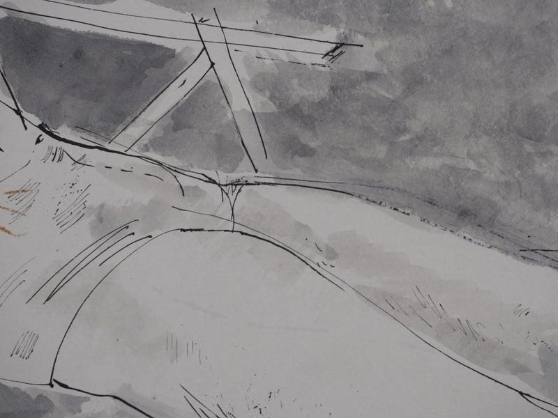Maurice GENIS : Le lecteur, Dessin original signé
