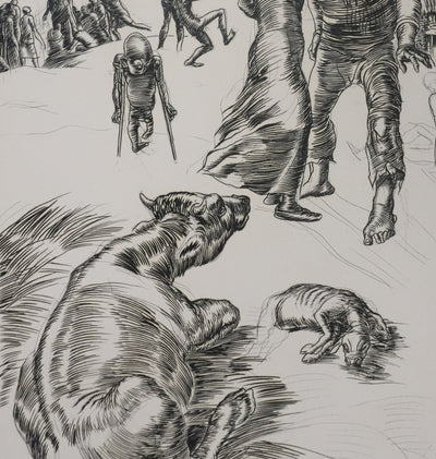 Albert DECARIS : L'oeil du miracle, Gravure originale signée