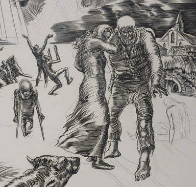 Albert DECARIS : L'oeil du miracle, Gravure originale signée