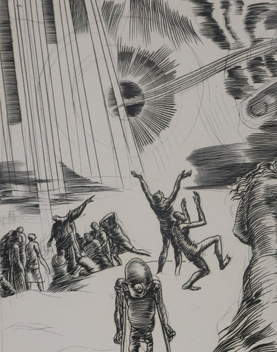 Albert DECARIS : L'oeil du miracle, Gravure originale signée