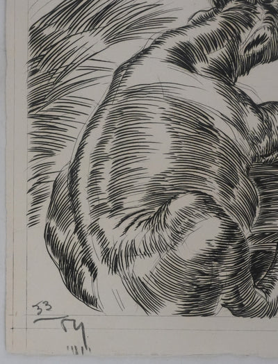 Albert DECARIS : L'oeil du miracle, Gravure originale signée