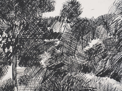 Maurice GENIS : Dans la forêt, Dessin original signé