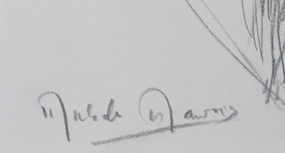 Autographe original de Michèle MAUROIS (photo de détail 2) - Crédit photo : Galerie Art.Paris