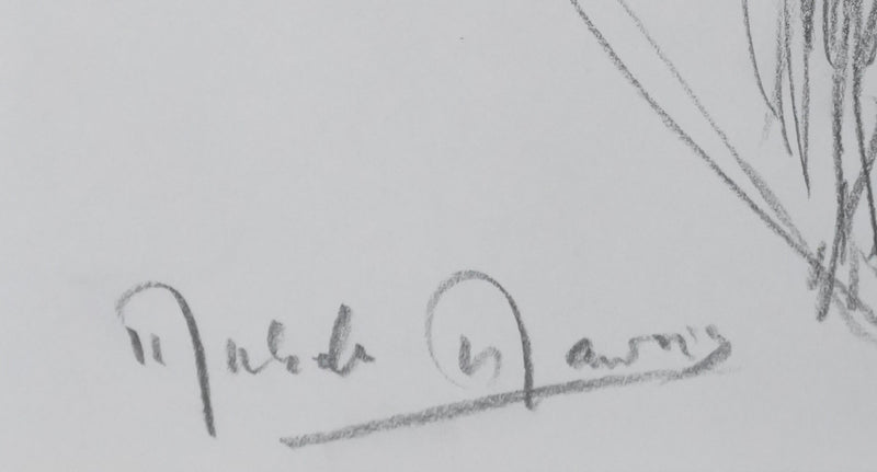 Autographe original de Michèle MAUROIS (photo de détail 2) - Crédit photo : Galerie Art.Paris