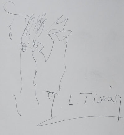 Autographe original de J.L. TISSIER (photo de détail 3) - Crédit photo : Galerie Art.Paris