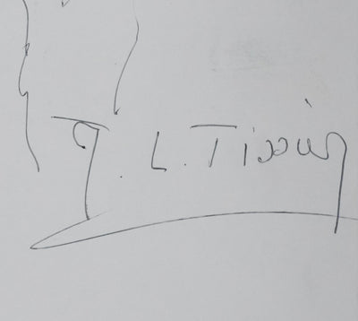 Autographe original de J.L. TISSIER (photo de détail 2) - Crédit photo : Galerie Art.Paris