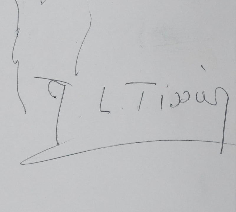 Autographe original de J.L. TISSIER (photo de détail 2) - Crédit photo : Galerie Art.Paris