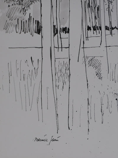 Maurice GENIS : Le petit bois, Dessin original signé