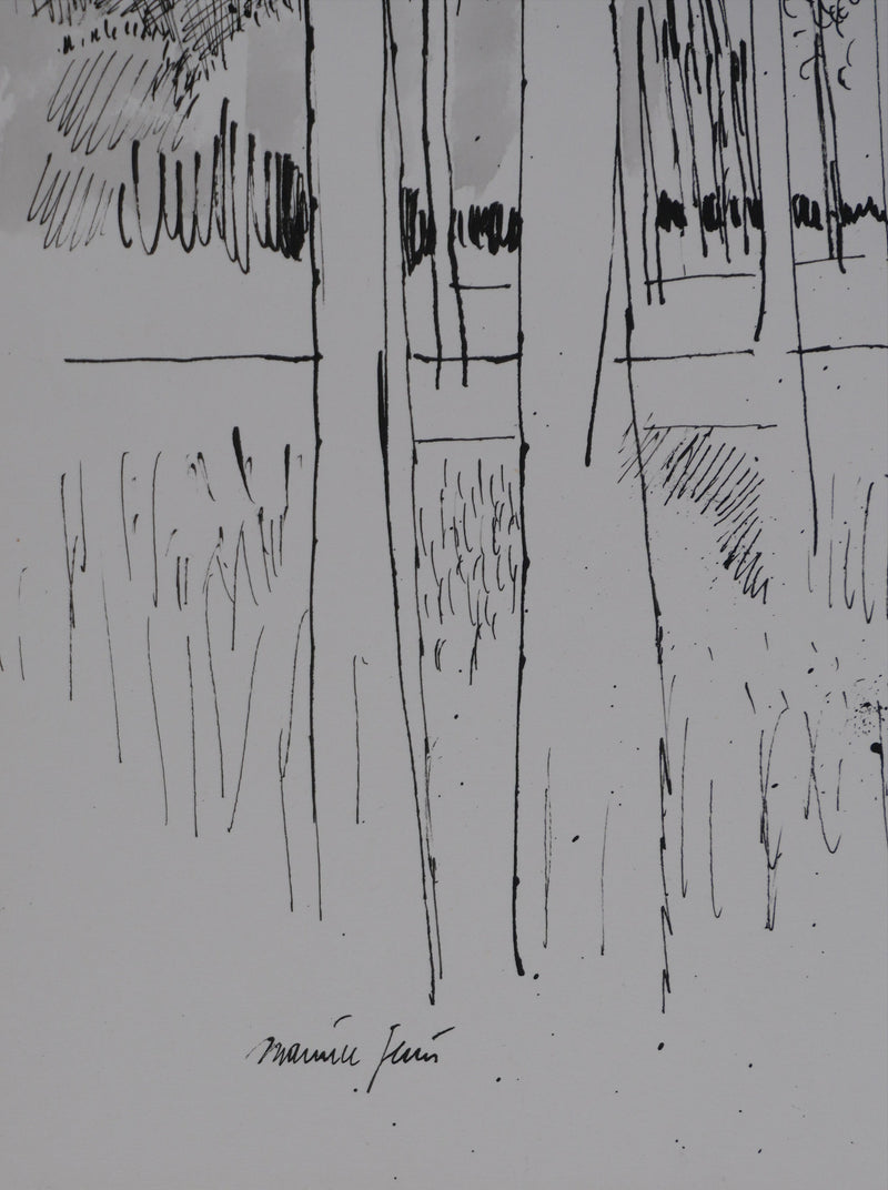 Maurice GENIS : Le petit bois, Dessin original signé